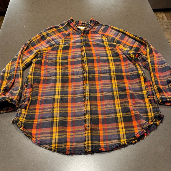 FREE PEOPLE We The Free Summer
Daydream Plaid Shirt in Grunge Combo Sz: S - Picture 7 of 15